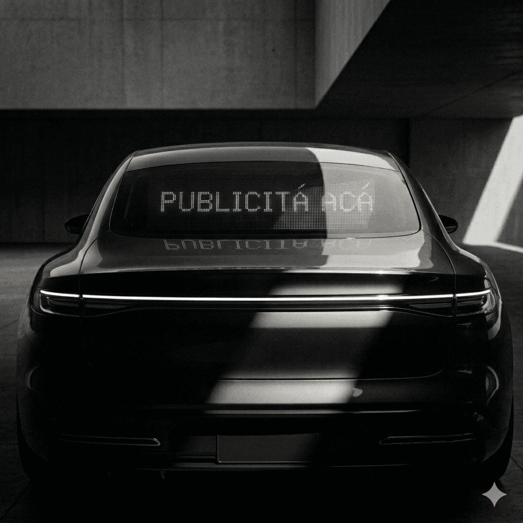 Pantalla LED en luneta trasera de auto